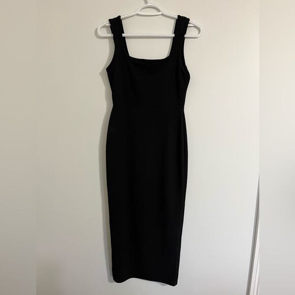 Nasty Gal Square Neck - Black Dress Size US 4 - Picture 6 of 9